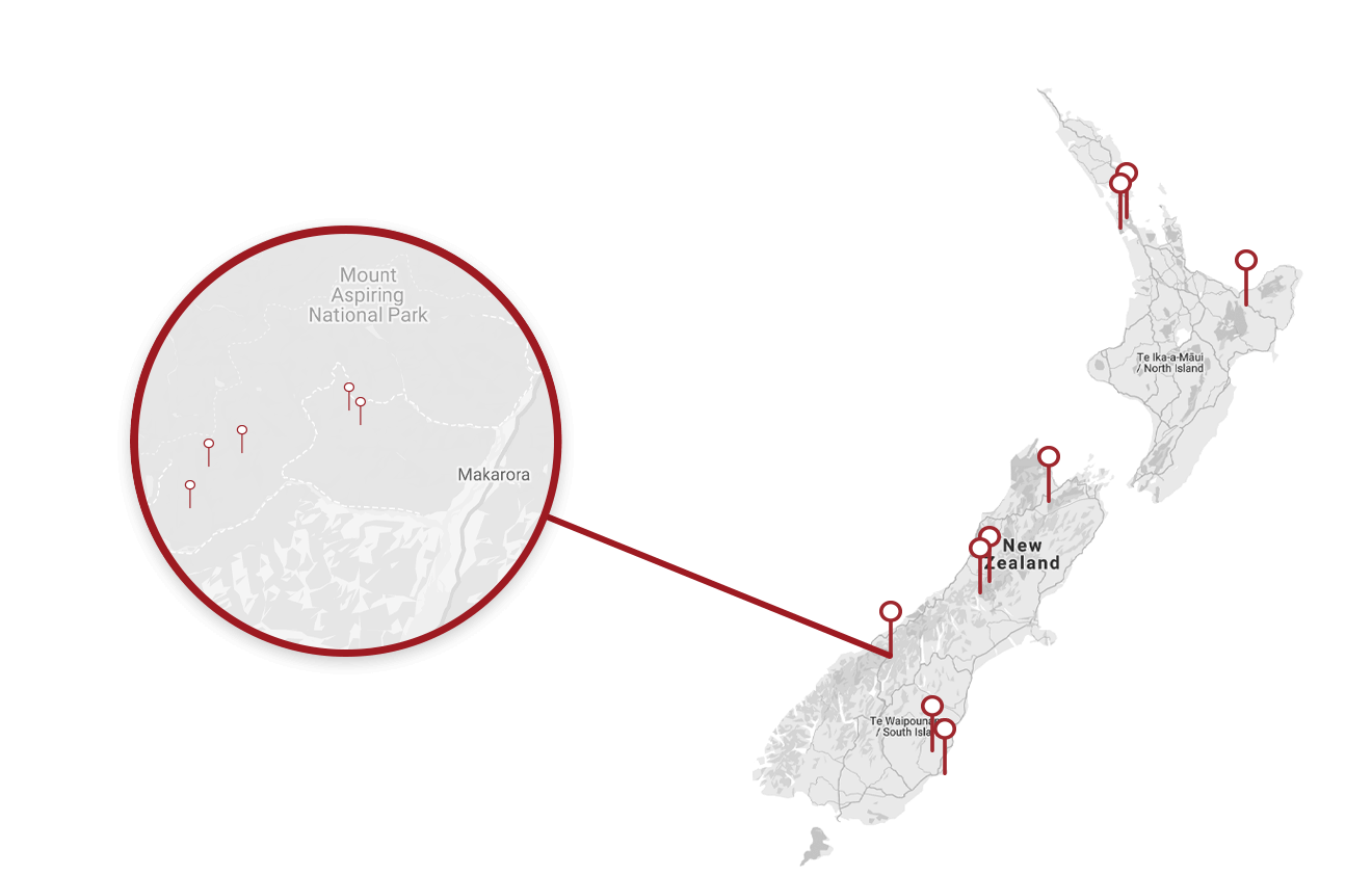 Makarora Piwauwau protection map